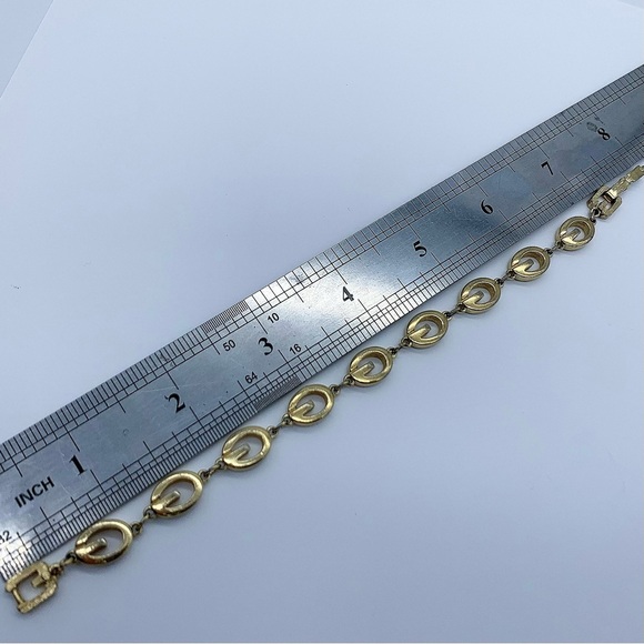 GIVENCHY “G" Links Gold Plated Bracelet - Picture 7 of 7